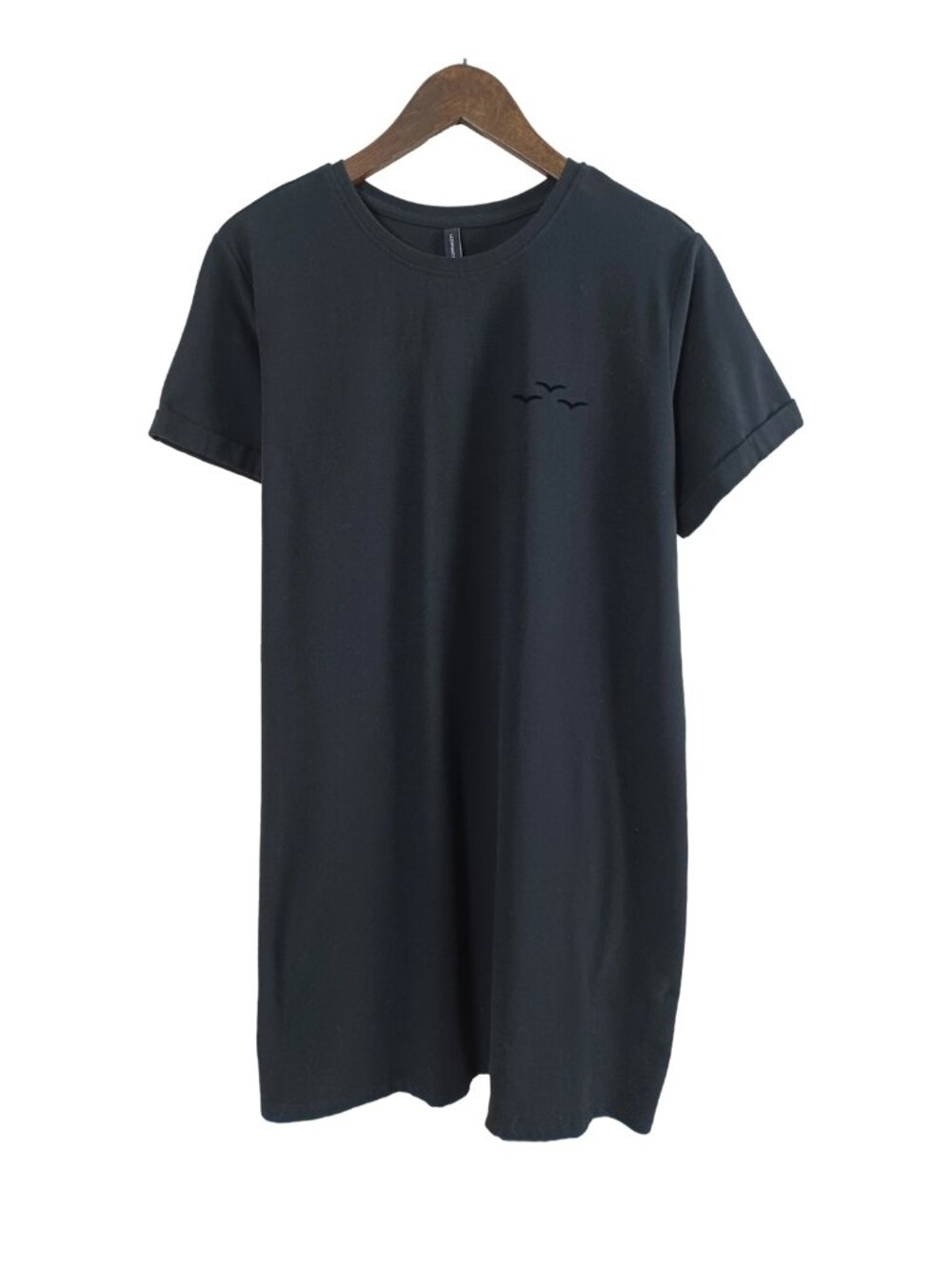 Lazypants Cotton Blend Casual Mini T-Shirt Dress (XL)